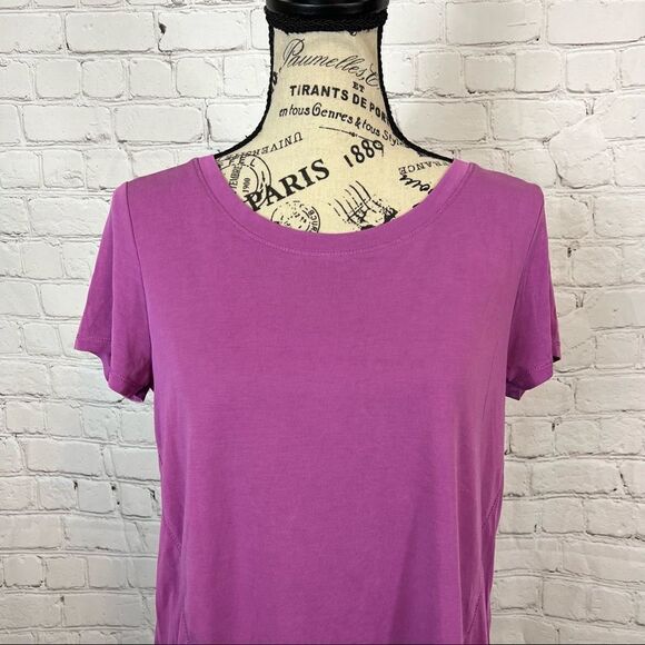 Rachel Rachel Roy Criss Cross T-shirt size small purple - Picture 2 of 9